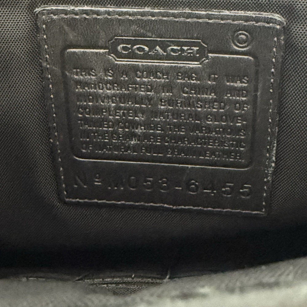Coach Thompson Executive Black Leather Laptop Bag Briefcase Attache 6455 - Picture 16 of 16